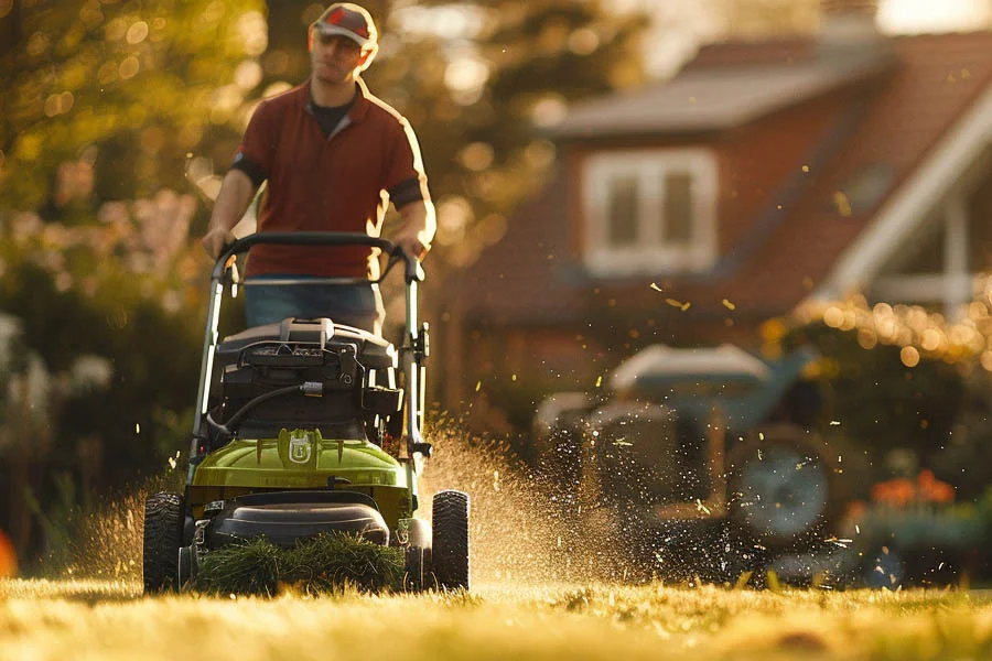 battery self propelled lawn mowers