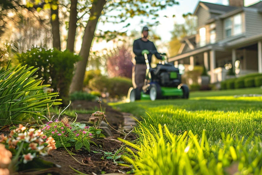 battery self propelled lawn mower