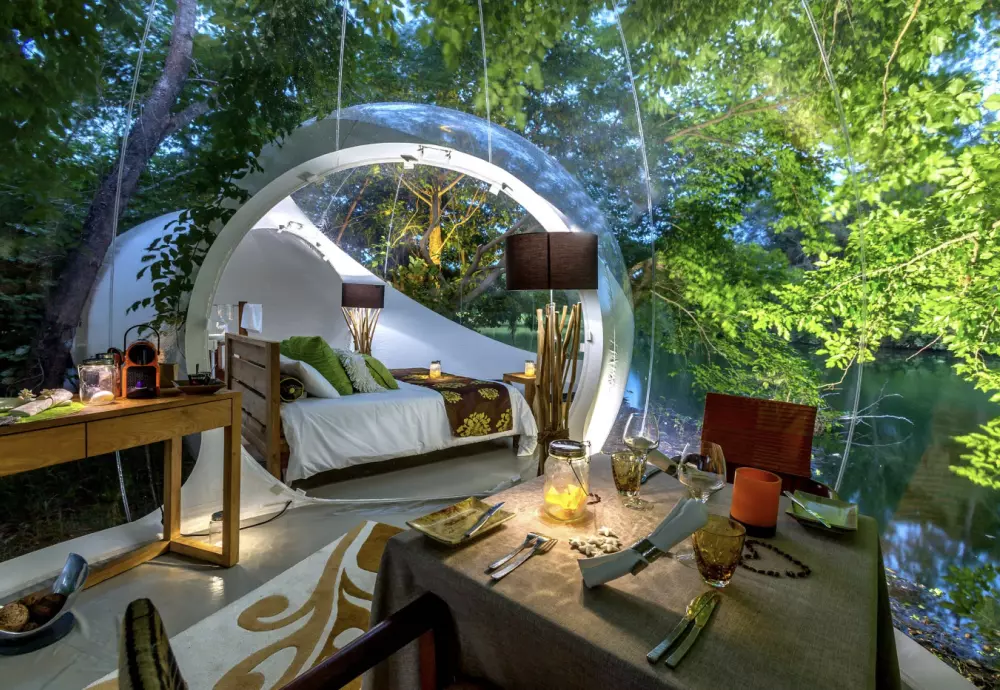 stargazing clear inflatable bubble dome igloo tent