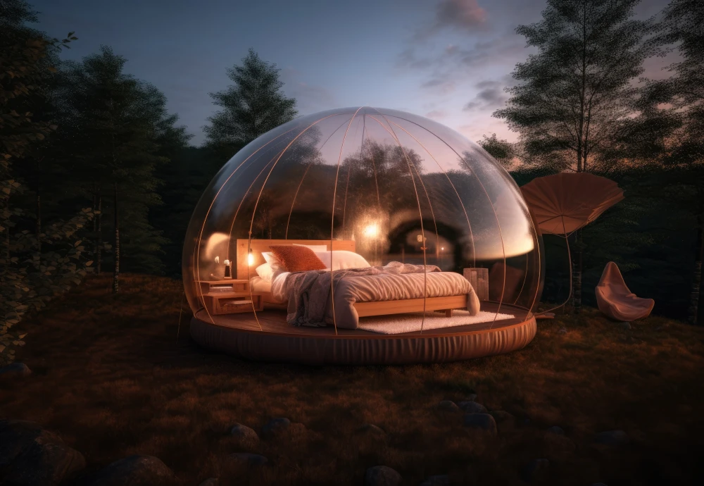 transparent crystal bubble tent